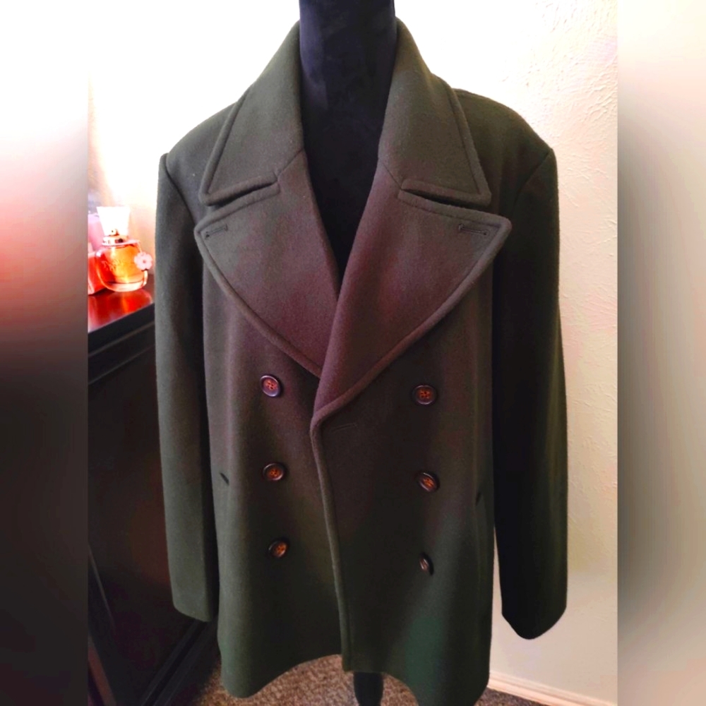 Old Navy peas coat Forrest green XL